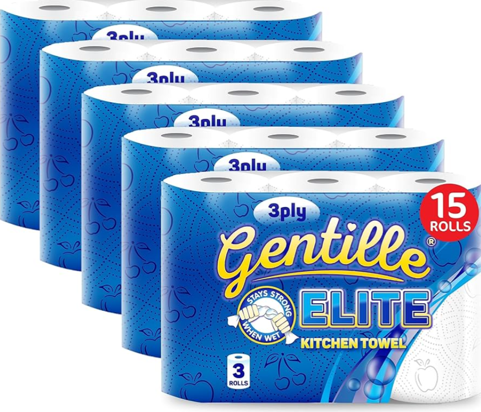Gentille Elite 3pk Kitchen Roll Gentille Elite 3pk Kitchen Roll